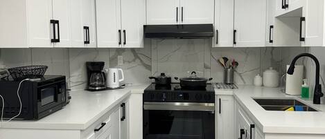 Microwave, oven, stovetop