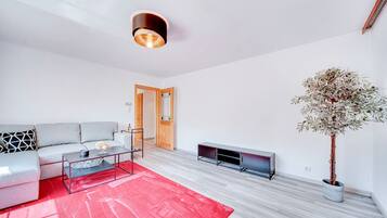 Televisio, pöytätennispöytä, stereot