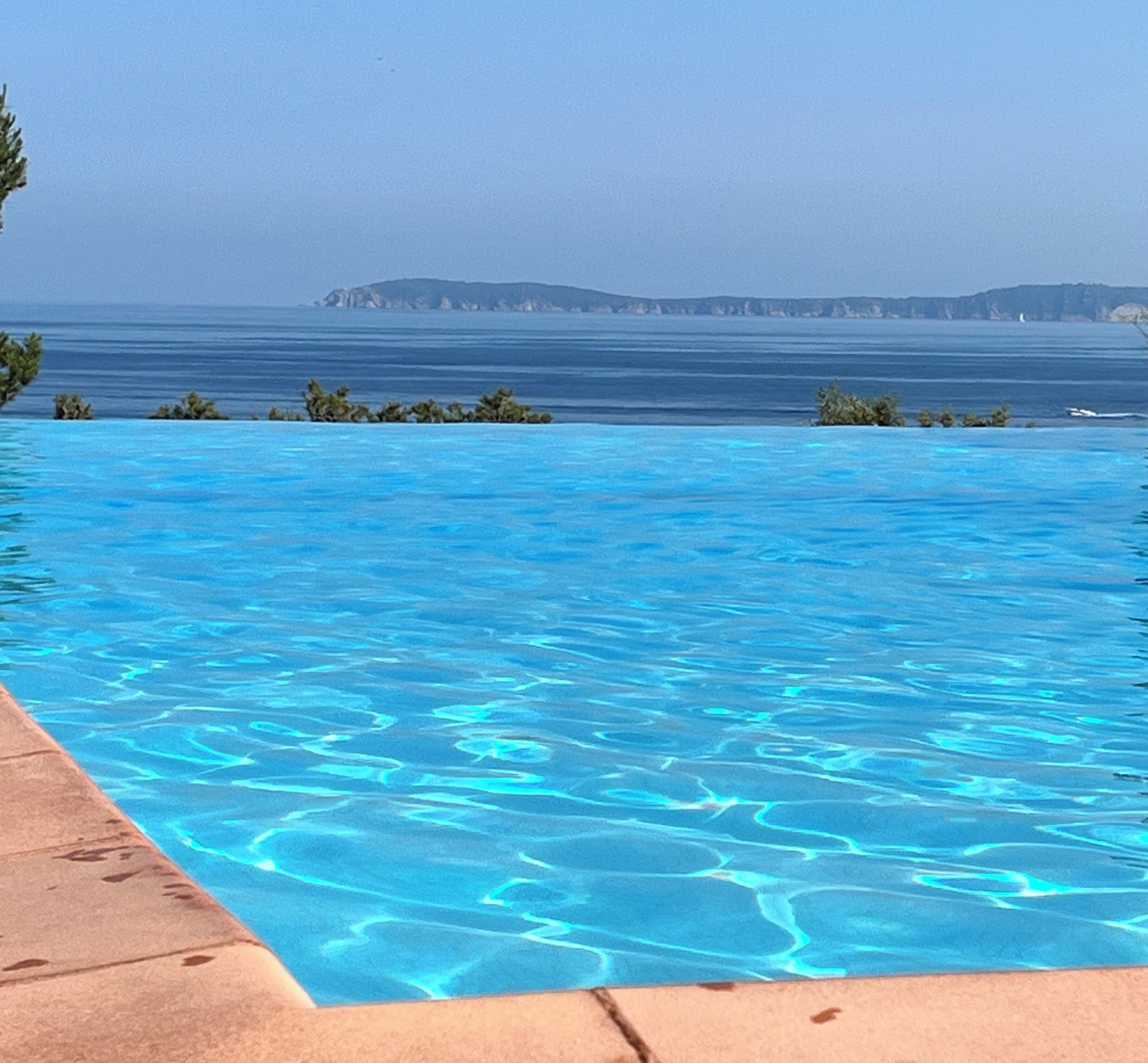 Piscine extérieure, piscine chauffée