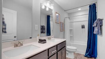 Hair dryer, towels