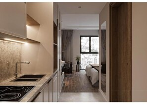 Habitación doble clásica de uso individual, vista a la ciudad | Escritorio y wifi gratis