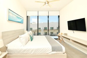 2 Schlafzimmer, Zimmersafe, Bügeleisen/Bügelbrett, Reisekinderbett