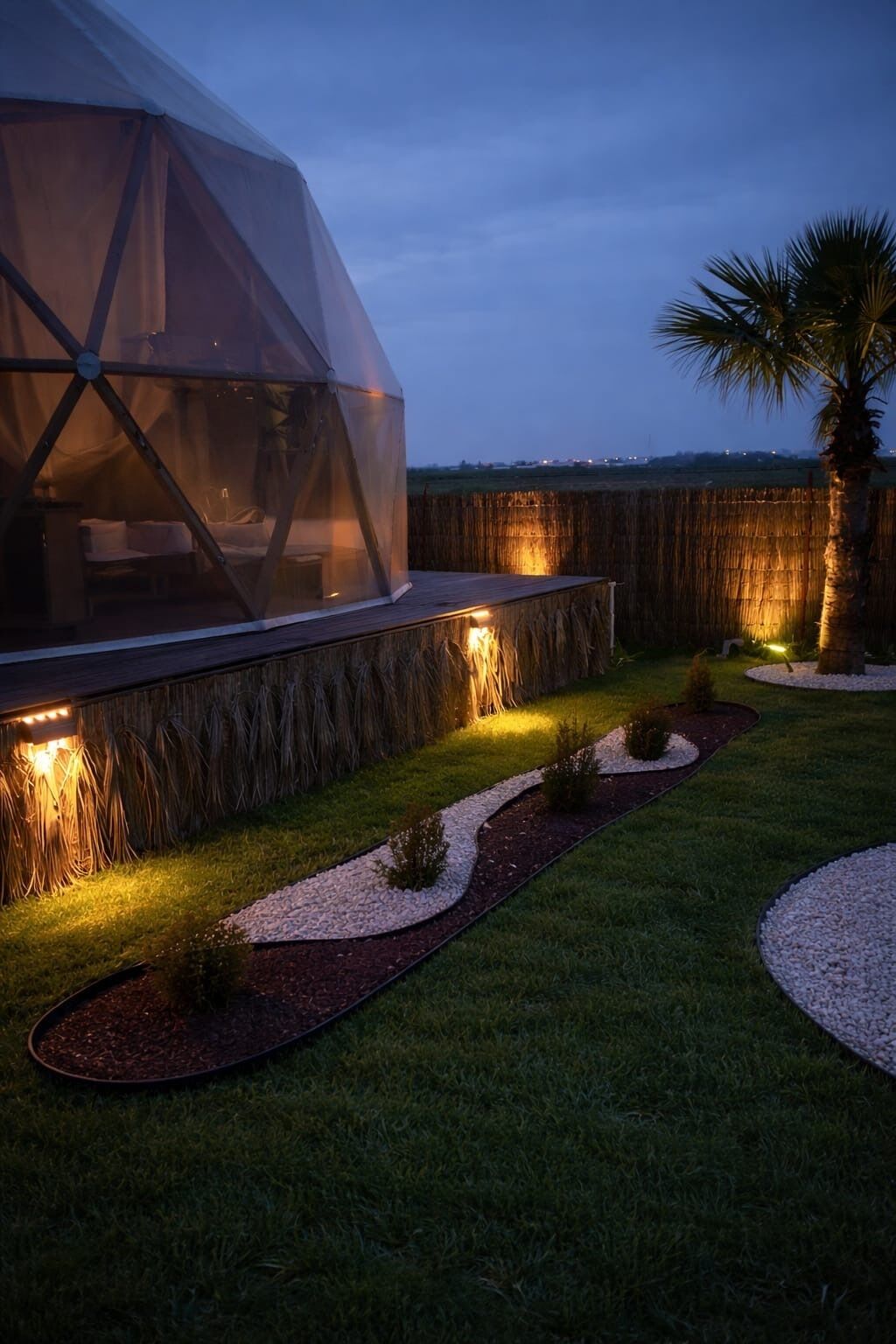 Club-Bungalow, Terrasse, Gartenblick | Terrasse/Patio