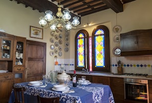House, Patio, Garden View | Private kitchen | Fridge, oven, stovetop, espresso maker