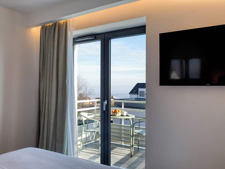 Blick vom Balkon