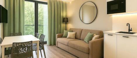 Een 43-inch ledtelevisie met digitale zenders