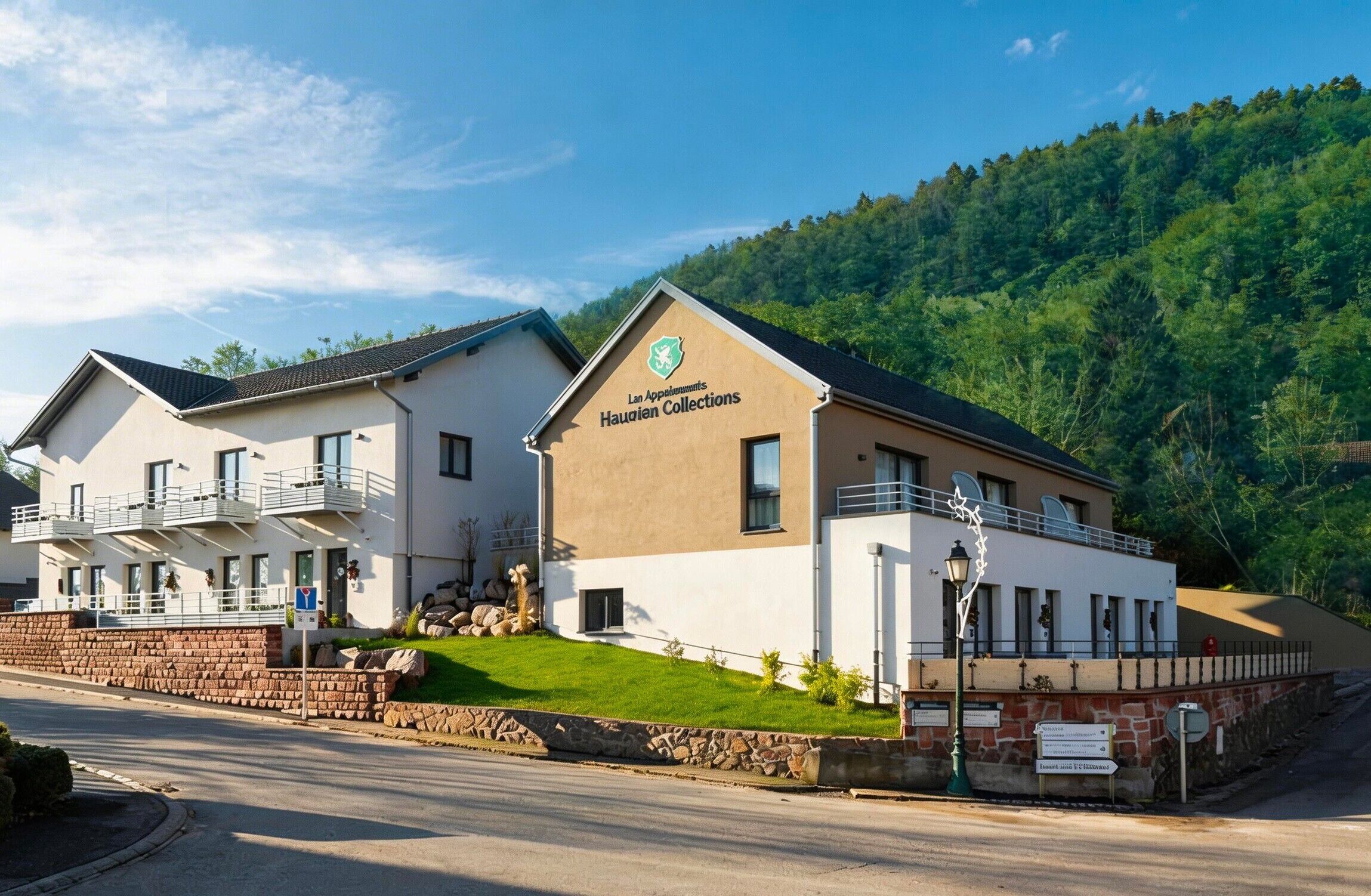 Vista frontal de la propiedad