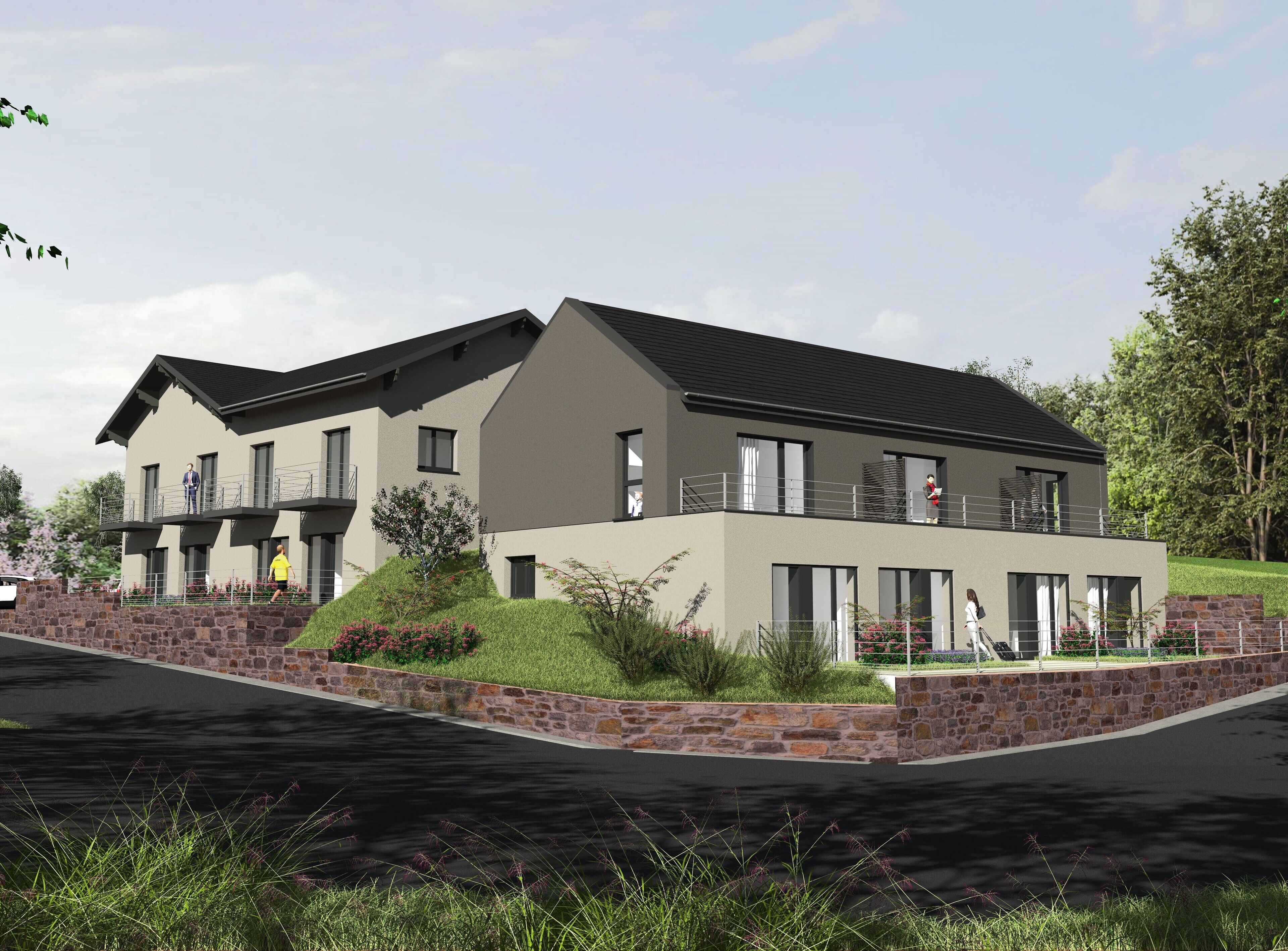 Fassade der Unterkunft