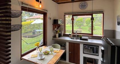 Cozy refuge with private garden and view of the mountains of Villa de Leyva.