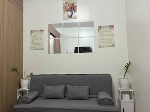 สตูดิโอ, 1 ห้องนอน, สระว่ายน้ำส่วนตัว | ห้องนั่งเล่น