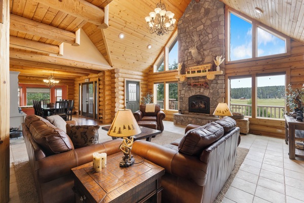 Smart TV, fireplace, DVD player, ping pong