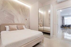 1 غرفة نوم ومكواة/لوح كي وواي فاي وملاءات أسرّة