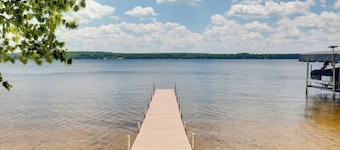 Dock + Views: Wooded Cabin on South Twin Lake
