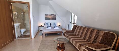 1 bedroom, desk, iron/ironing board, WiFi