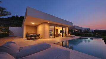 A heated pool