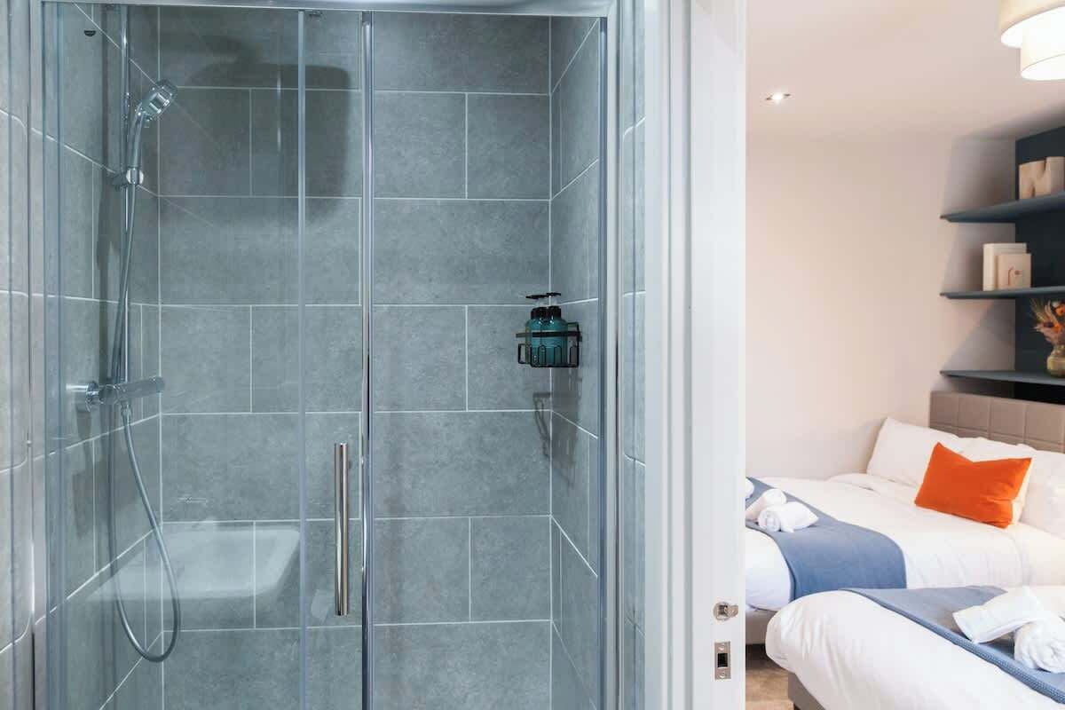 Shower, hair dryer