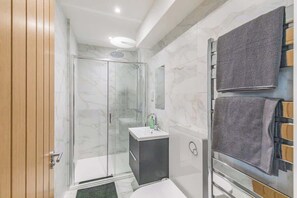 Shower, hair dryer