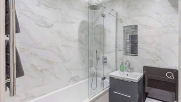 Shower, hair dryer