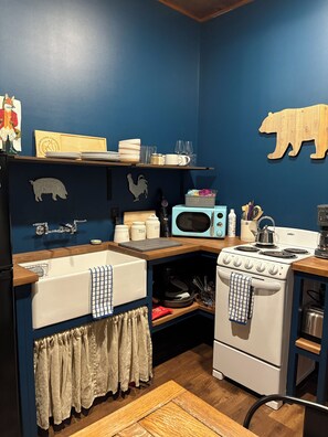 Microwave, oven, stovetop