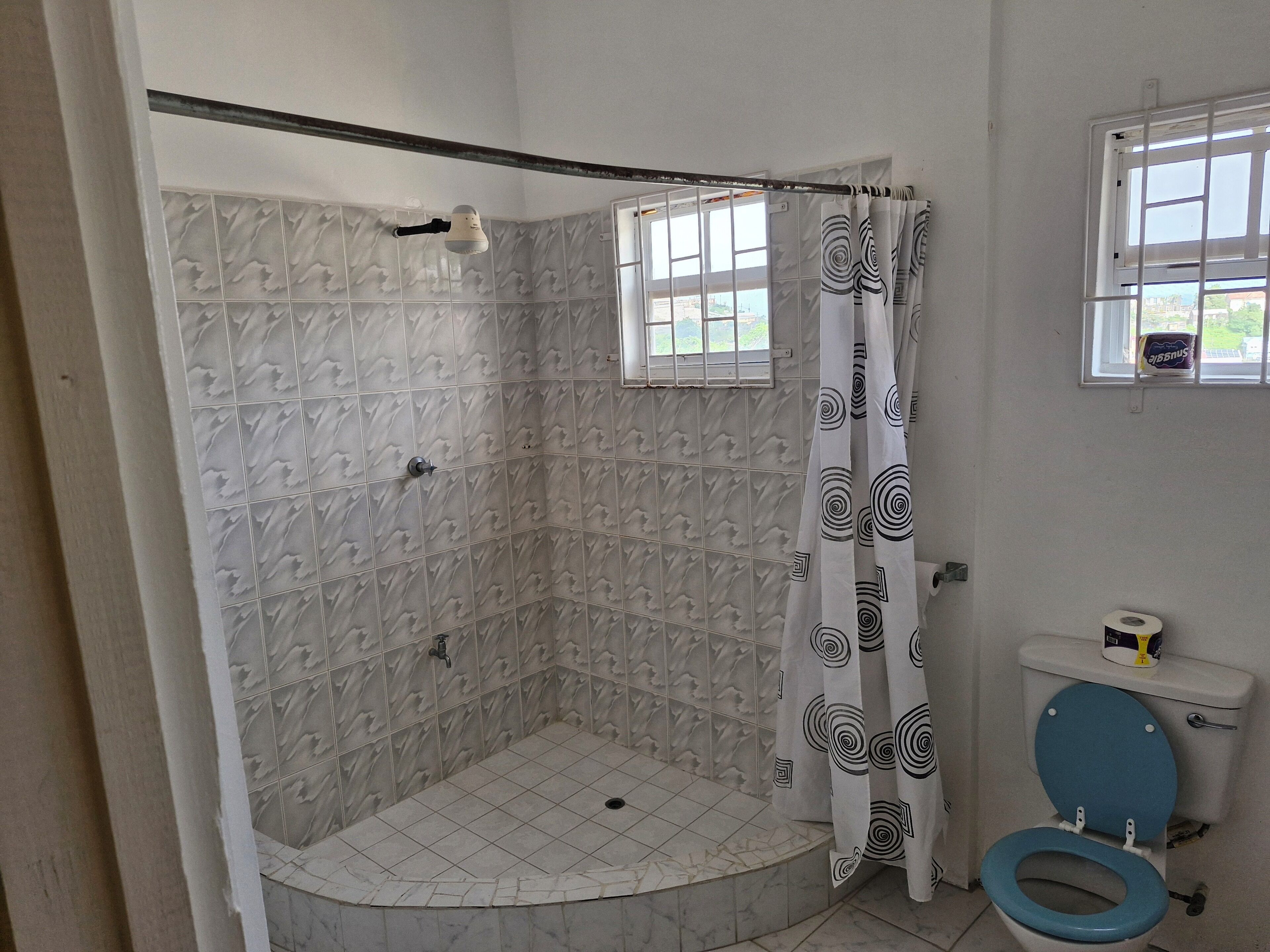 Towels, soap, toilet paper
