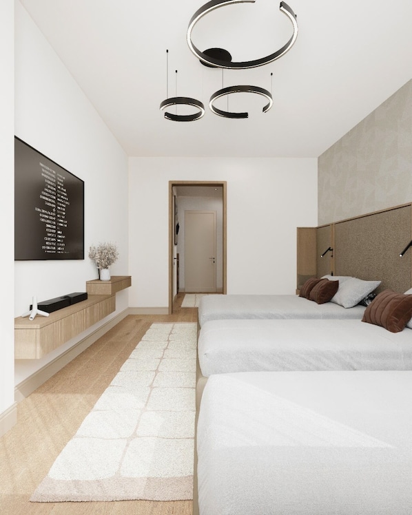 In-room safe, desk, laptop workspace, soundproofing