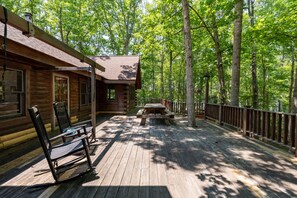 屋外ダイニングエリア