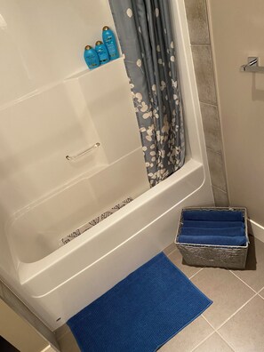Towels, soap, toilet paper