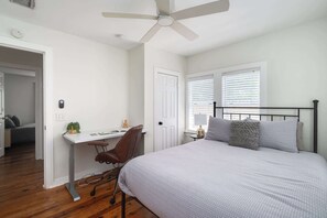 2 dormitorios, tabla de planchar con plancha, wifi y ropa de cama