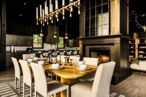 Dining - Luxury Smokies Cabin | Pool Theater Hot Tub View (Sevierville)