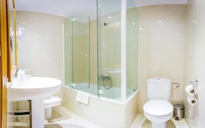Towels, soap, shampoo