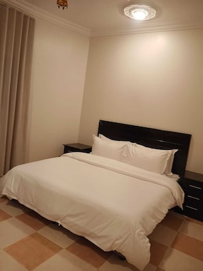 Blackout curtains, iron/ironing board, free WiFi