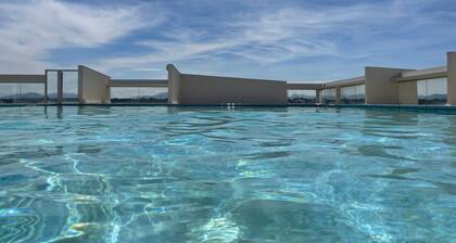 Apartment 3P with pool & sea view