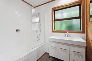 Douche, séchoir à cheveux
