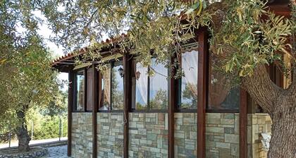 Green & Blue House in Halkidiki in Vourvourou