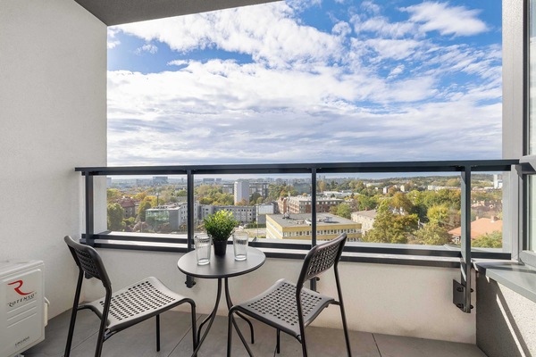 Balcony with garden furniture, where the guests can enjoy their morning coffee with beautiful view.