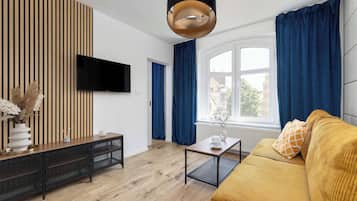 TV, fireplace, offices