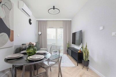 Stylish Apartment in Rzeszow | Air Conditioning, Balcony, Parking