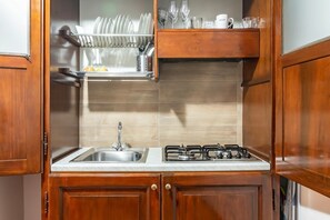 Fridge, microwave, toaster