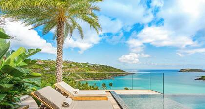 Villa RIVA, luxury villa, magnificent sea view, 5 min from the beach, 2 swimming pools