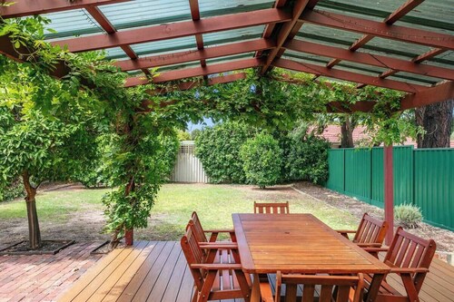 Great location, family and pet friendly home. Big yard. Parking