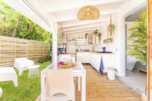 Moca Cabana is a charming bungalow designed for a getaway for two