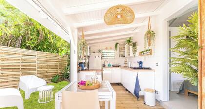 Moca Cabana is a charming bungalow designed for a getaway for two