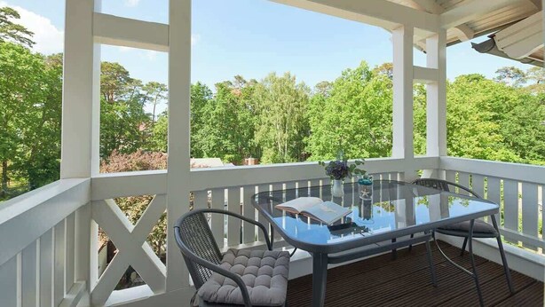 Outdoor dining - Ferienwohnung Hanseatic 20 Sandstrand (Baabe)