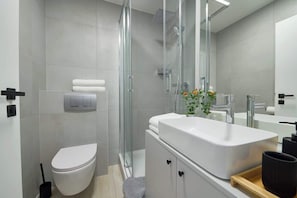 Shower, hair dryer
