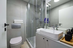 Shower, hair dryer