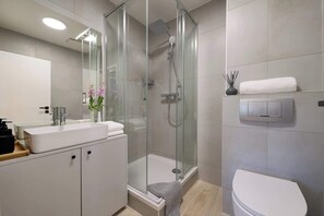 Shower, hair dryer