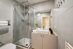 Shower, hair dryer