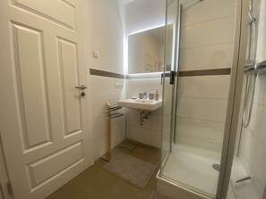 Een douche, een haardroger
