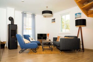 TV, fireplace - Hus No. 11 (Zirchow)
