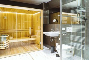 Douche, sèche-cheveux